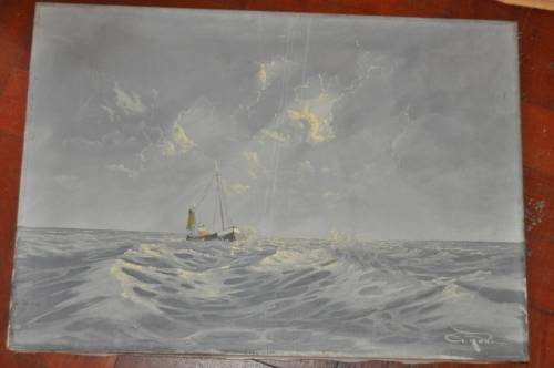 AWESOME OIL ON CANVAS BY FAMOUS S.A.ARTIST GERRIT ROON