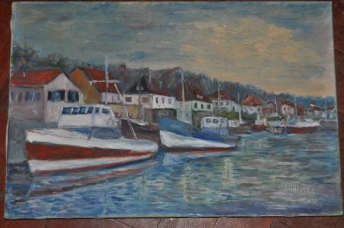 ORIGINAL OIL ON CANVAS BY SIL BUERKLI,1986