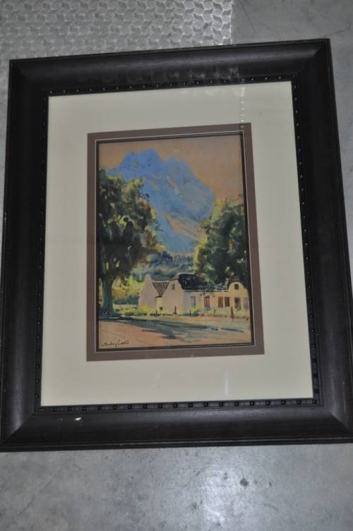 GREAT INVESTMENT!!! ORIGINAL WC BY FAMOUS SYDNEY CARTER(1874-1945)"PLAASHUIS"