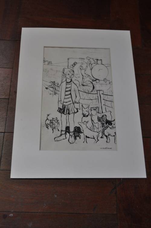 MARJORIE WALLACE(1925-2005) ORIGINAL MIXED MEDIA