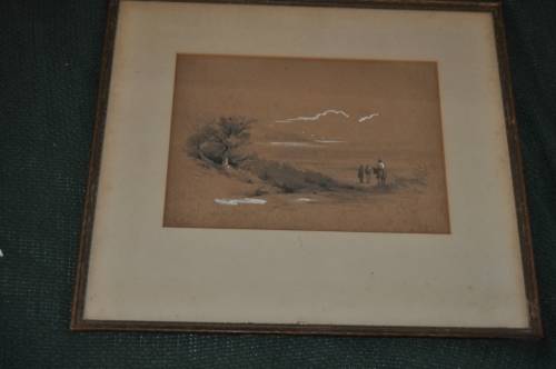 WOW!!! WOW!!! WOW!!! ORIGINAL MIXED MEDIA BY THOMAS WILLIAM BOWLER(?)LOOK DESCRIPTION