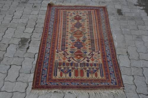 AMAZING PERSIAN HANDMADE CARPET IN GOOD CONDITION 80X150CM