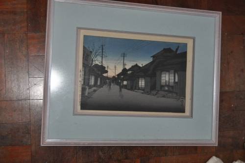STUNNING!!! XIX CENTURY JAPANESE WOODBLOCK PRINT IN GREAT CONDITION,NICELY FRAMED