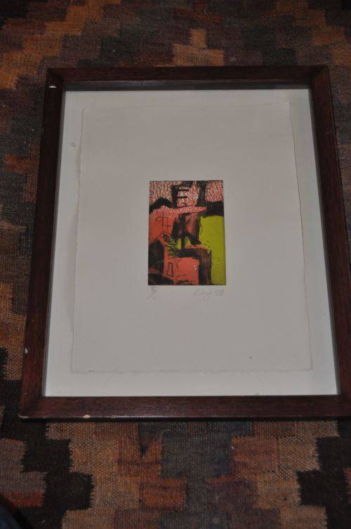 WOW!!! KAY HASSAN,ETCHING,SIGNED,DATED,NUMBERED 3 OF 4-GREAT INVESTMENT!!!