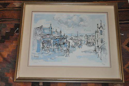 GREGOIRE BOONZAIER LITHOGRAPH,SIGNED,NUMBERED,PROOF STAMP