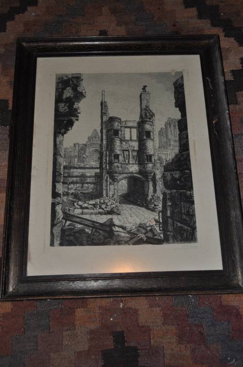 RAOUL VARIN (FRENCH 1865-1943) AWESOME ETCHING,SIGNED BY ARTIST