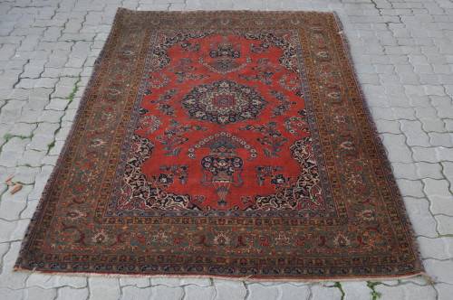 FANTASTIC VINTAGE PERSIAN HANDMADE CARPET-NAAN -140X210CM