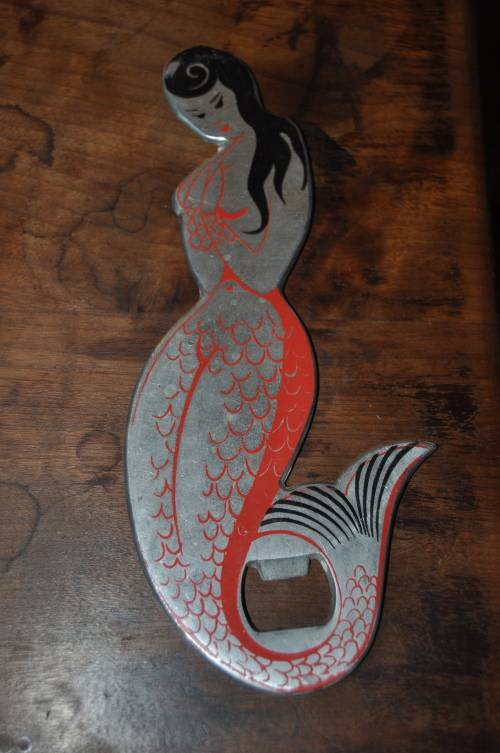 VINTAGE BOTTLE OPENER MERMAID SHAPE