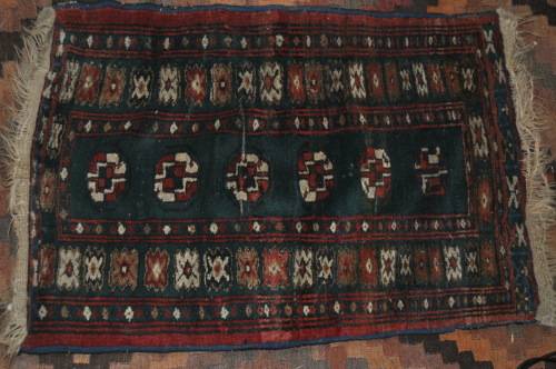 VINTAGE SMALL PERSIAN HANDMADE CARPET-PERFECT FOR ENTRANCE 62X91CM
