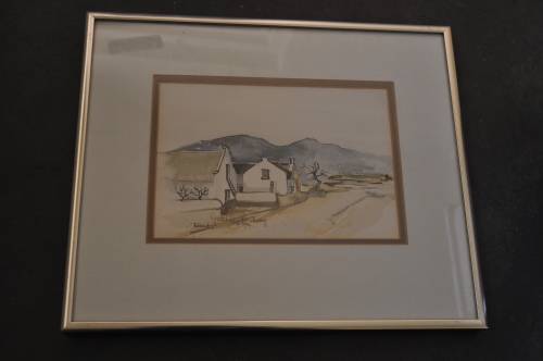 GRETCHEN THACKWRAY,ORIGINAL WC,COTTAGE SCENE