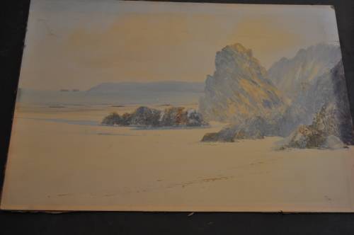 FREDERICK PARR(1880-1920)-AWESOME ORIGINAL MIXED MEDIA