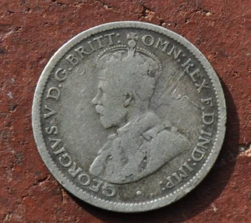 1916 SIXPENCE AUSTRALIA 0.925 SILVER COIN