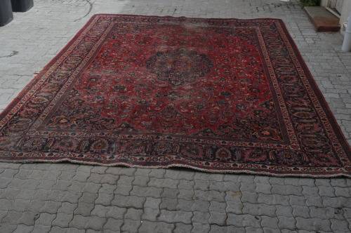WOW!!! HUGE PERSIAN HANDMADE MOSHAD CARPET 290X380CM
