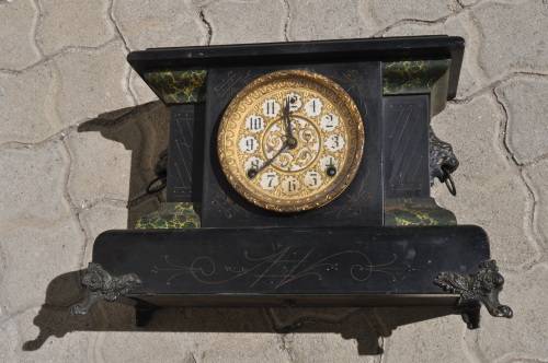 AWESOME VICTORIAN MANTEL CLOCK