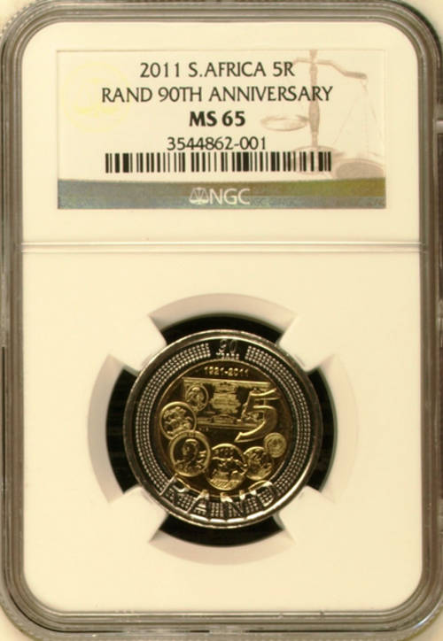 SARB - 2 x MS65 - NGC GRADED - R5 COIN - bid per coin
