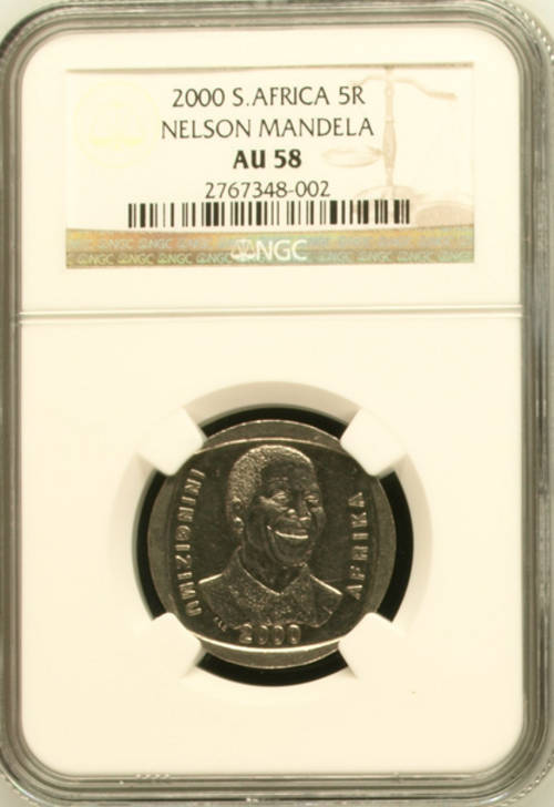 AU58 - NGC GRADED - 2000 MANDELA