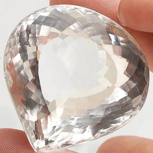 VVS 196 CTS AAA TOP CLASS RARE HUGE UNTREATED NATURAL WHITE PEAR CUT QUARTZ