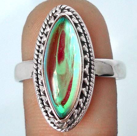 WHITE BLING TOPAZ MARQUISE .925 STERLING SILVER RING SIZE 9