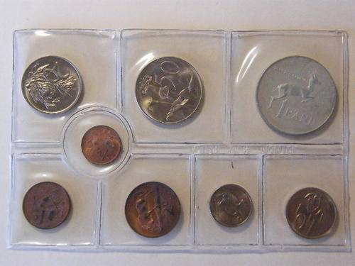 1971 RSA Uncirculated mint pack (8 coin set) with Silver R1