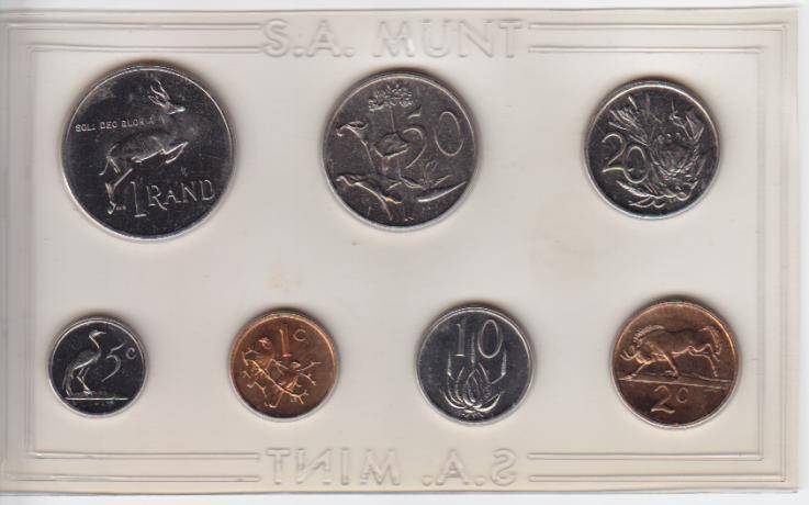 1988 RSA Uncirculated mint pack (7 coin set)