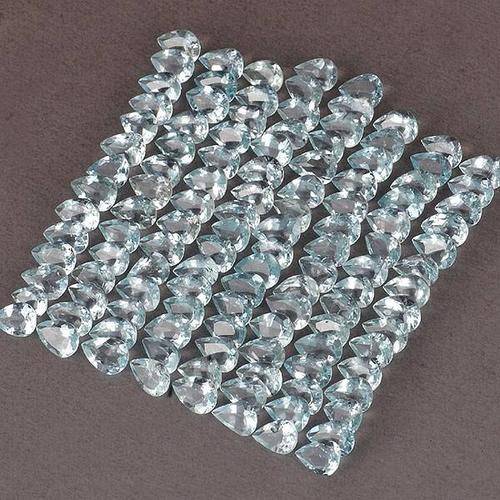 65 PIECES BREATHTAKING UNHEATED NATURAL SANTA MARIA BLUE  AQUAMARINES  SOLD INDIVIDUALLY