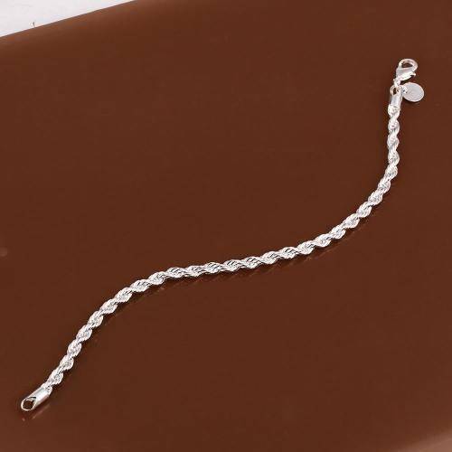 Beautiful Silver Plated Women's Twist Bracelet