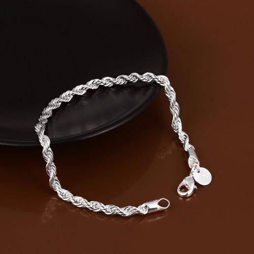 Beautiful Silver Plated Women's Twist Bracelet