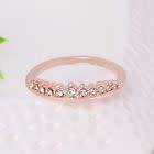 Petite Gold Filled White Crystal Ring - 7 1/4