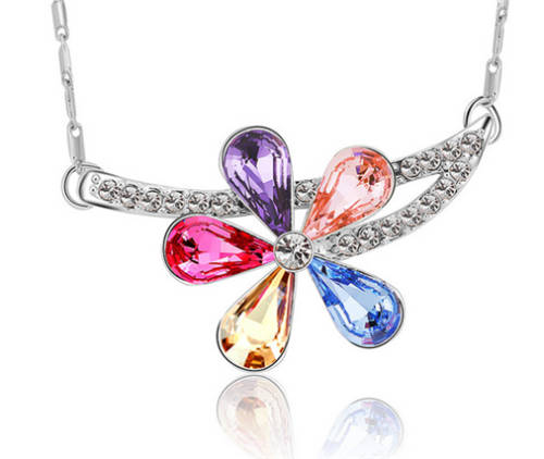 Beautiful Colored Crystal Necklace