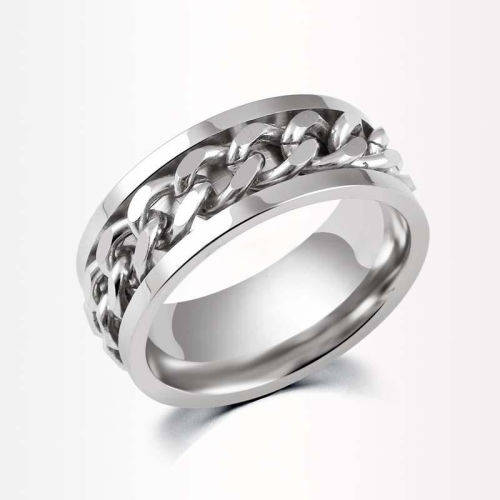 Stainless Steel Chain Ring- Size 6 1/2
