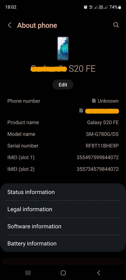Samsung Galaxy S20FE 128GB Dual Sim - Cloud Navy