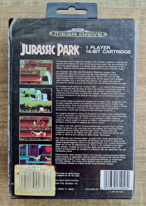 Jurassic Park - Sega Megadrive
