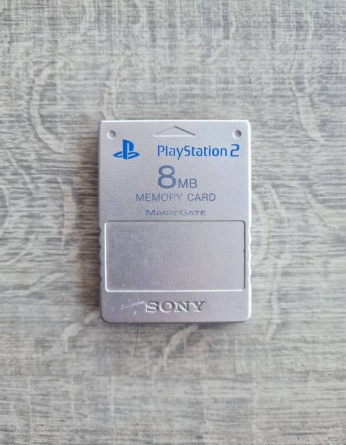 Silver PS2 Memory Card
