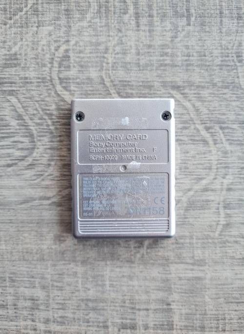 Silver PS2 Memory Card