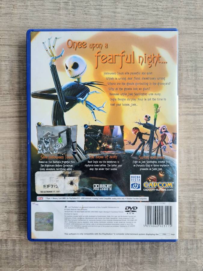 The Nightmare Before Christmas: Oogie`s Revenge - Playstation 2 (PS2)