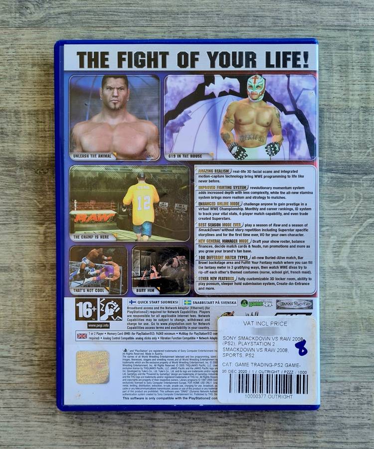 WWE Smackdown vs Raw 2006 - Playstation 2 (PS2)