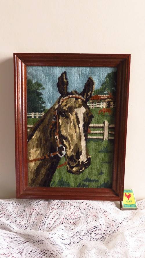 Tapestry of a horse - no glass