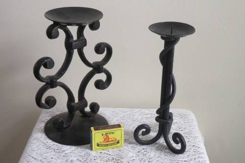 Metal candle holders
