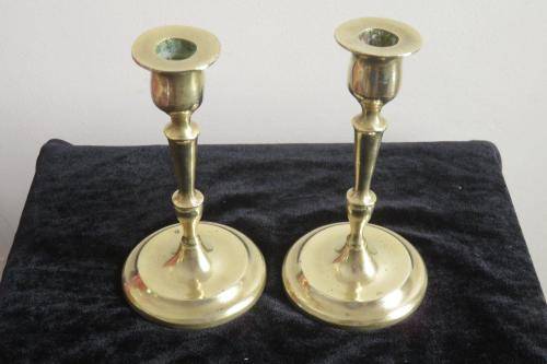 Solid brass candle holders