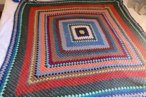 Crochet blanket -  - 127cm x 127cm