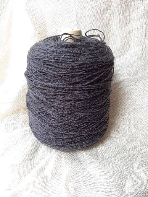 Large ball of Charcoal yarn - Denys Brunton designer yarns - De lux - 4 ply- 400g