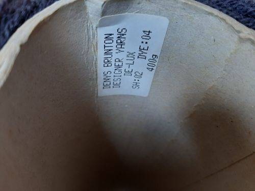 Large ball of Charcoal yarn - Denys Brunton designer yarns - De lux - 4 ply- 400g