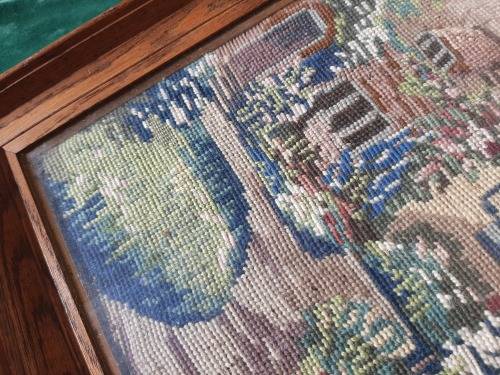 Tapestry in wooden frame - 45 x 57cm (outside of frame)