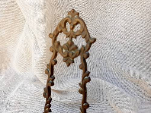 Small brass easel, picture stand - 16 cm high