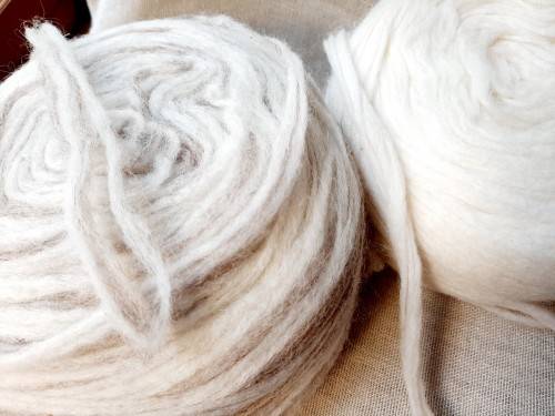 2 huge balls handspun real wool 425g in total