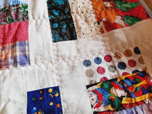 Quilt - - colourful - 123 x 120 cm - new