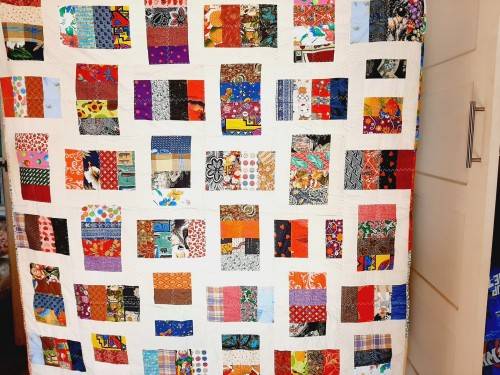 Quilt - - colourful - 123 x 120 cm - new
