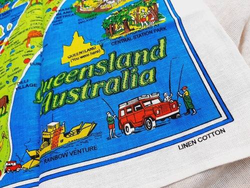 Fraser Island towel - linen/cotton - 80 x 46cm