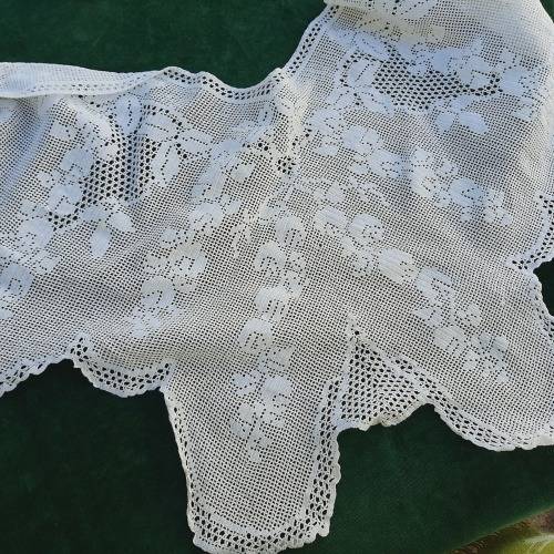 Filet crochet edging for a square tablecloth 112 x 112 cm (24cm wide)