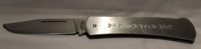 Stainless steel flat  Knife by sheffiel England Lock blade